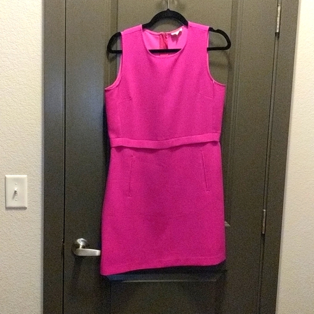 Pink. Fitted dress. Size medium